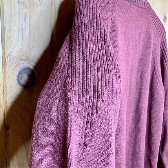 Columbia ROC V neck sweater burgundy size L - Picture 8 of 8